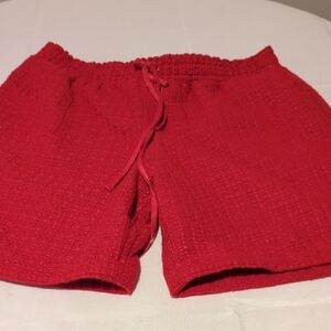 High Waist Red  Shorts